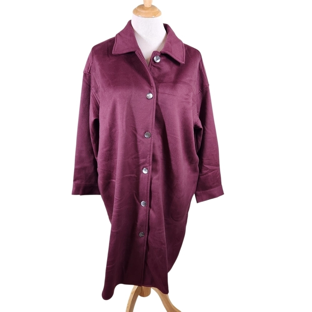 NEW J. Jill Pure Jill Womens X-LARGE Bayberry Ultra Soft Coat Winter Jacket